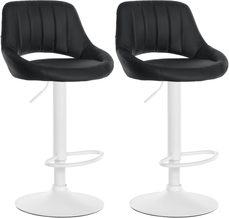 Set of 2 bar stools Milet imitation leather