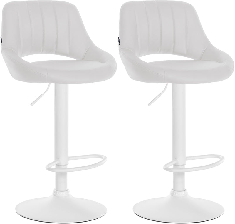 Set of 2 bar stools Milet imitation leather