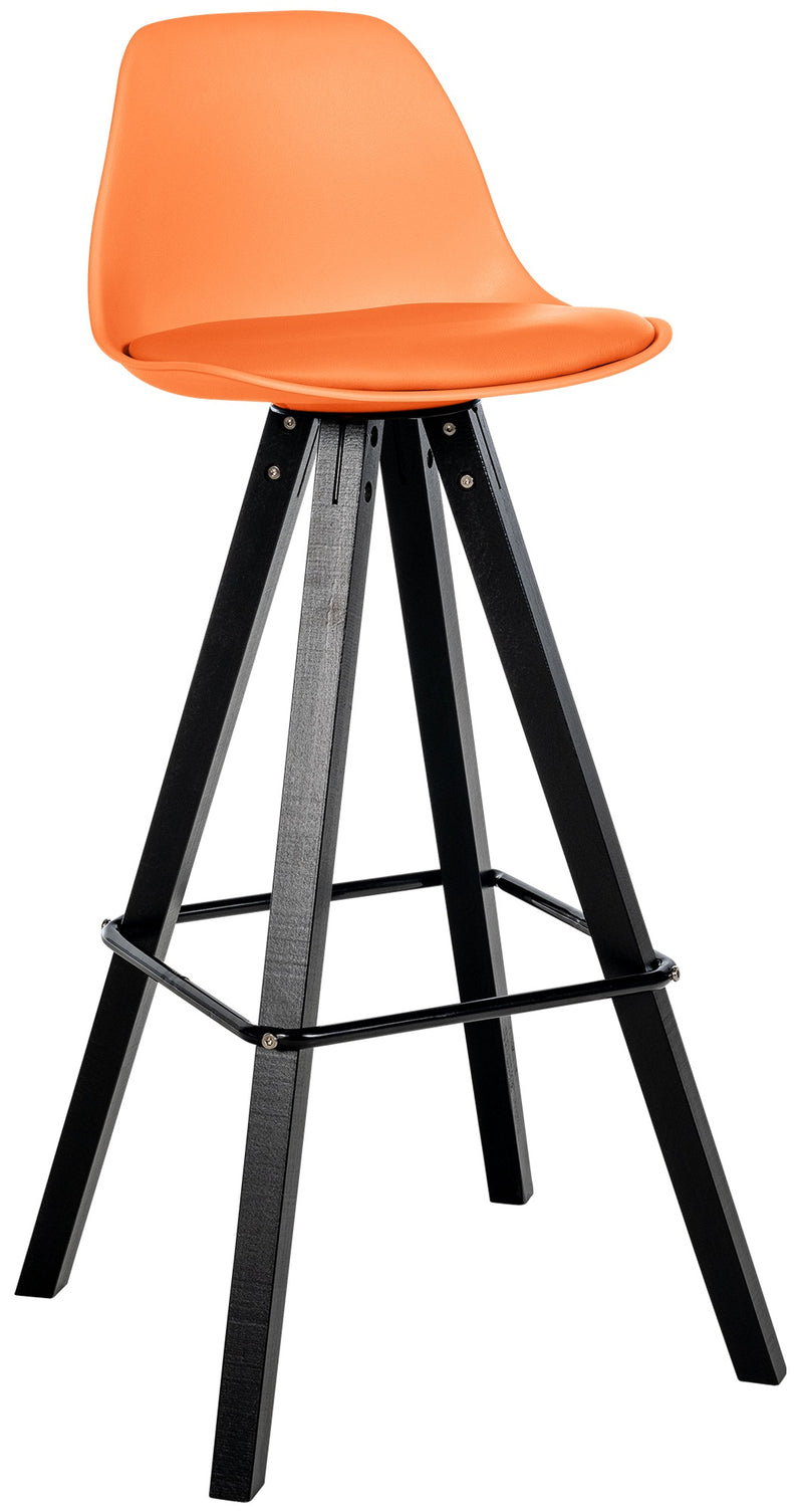 Bar stool Corbin faux leather Square