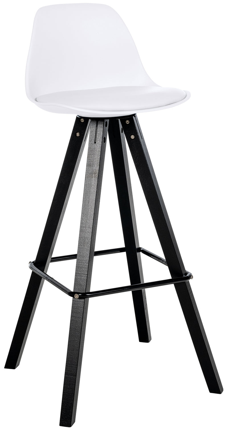 Bar stool Corbin faux leather Square