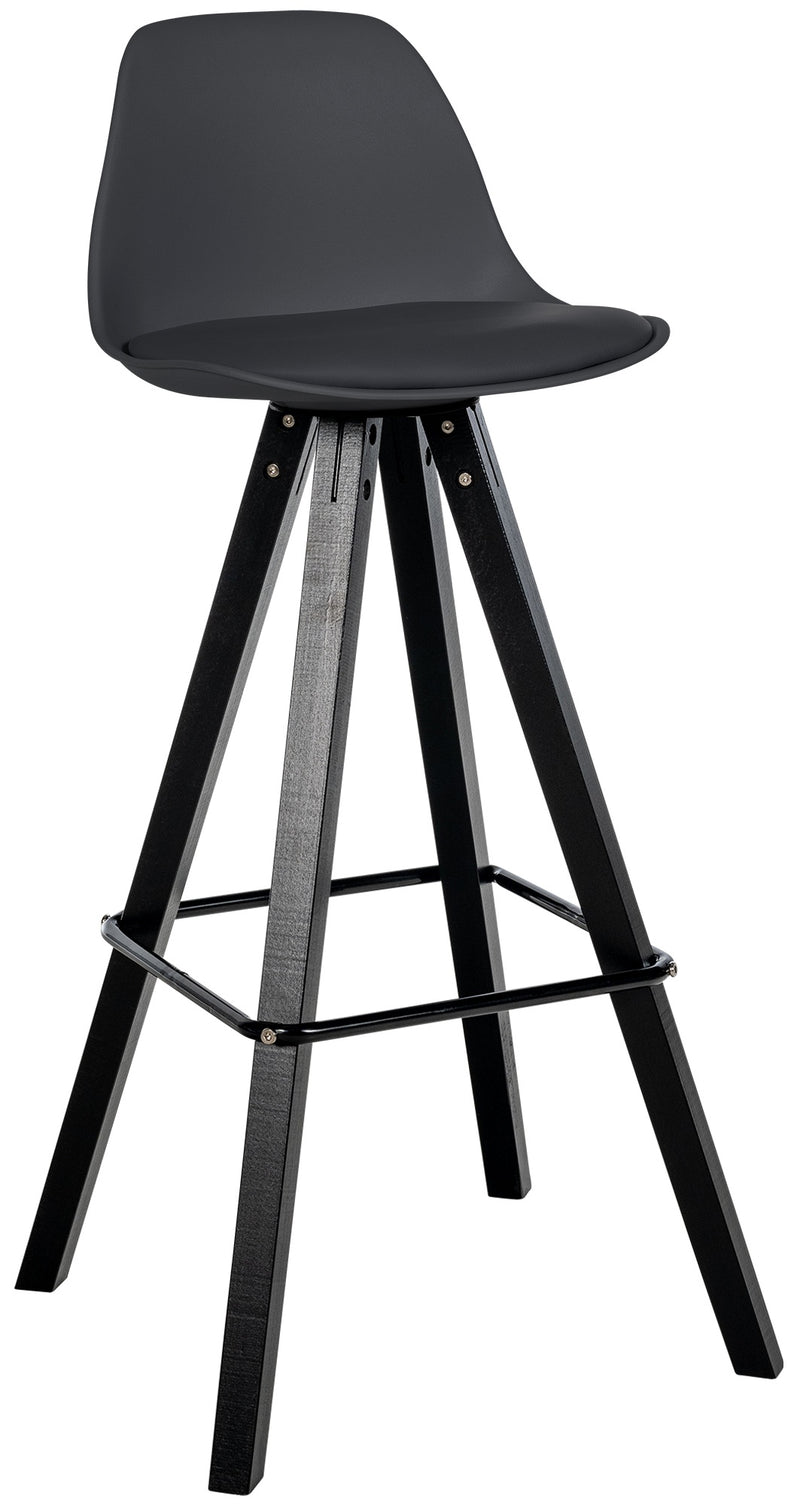 Bar stool Corbin faux leather Square