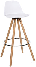 Bar stool Corbin faux leather round
