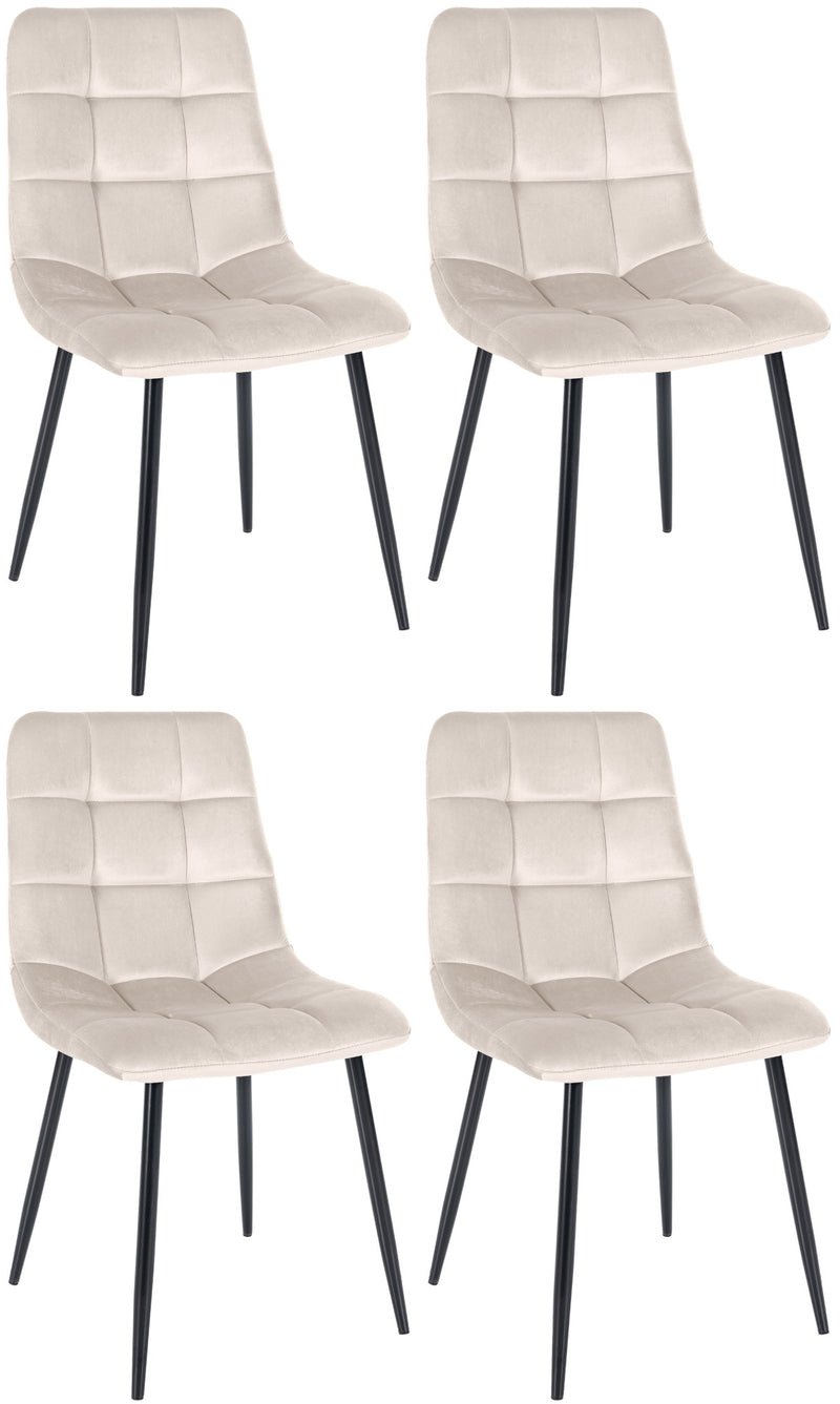 Set of 4 Tilde dining chairs