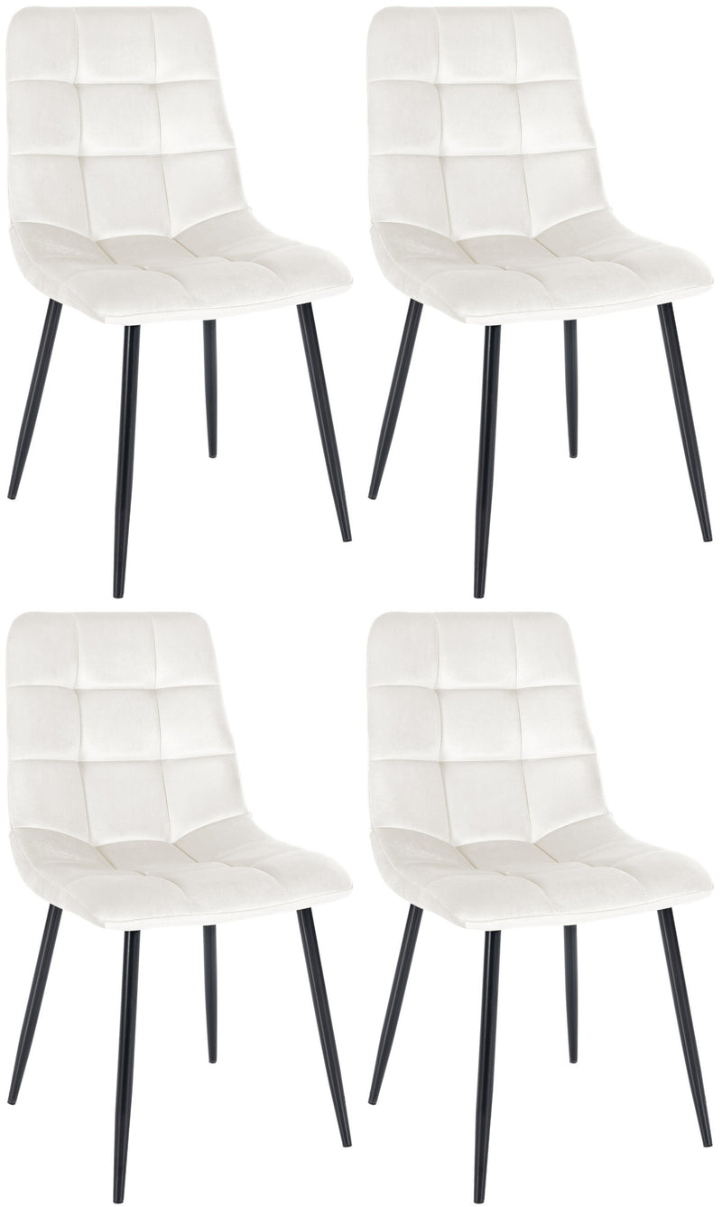 Set of 4 Tilde dining chairs