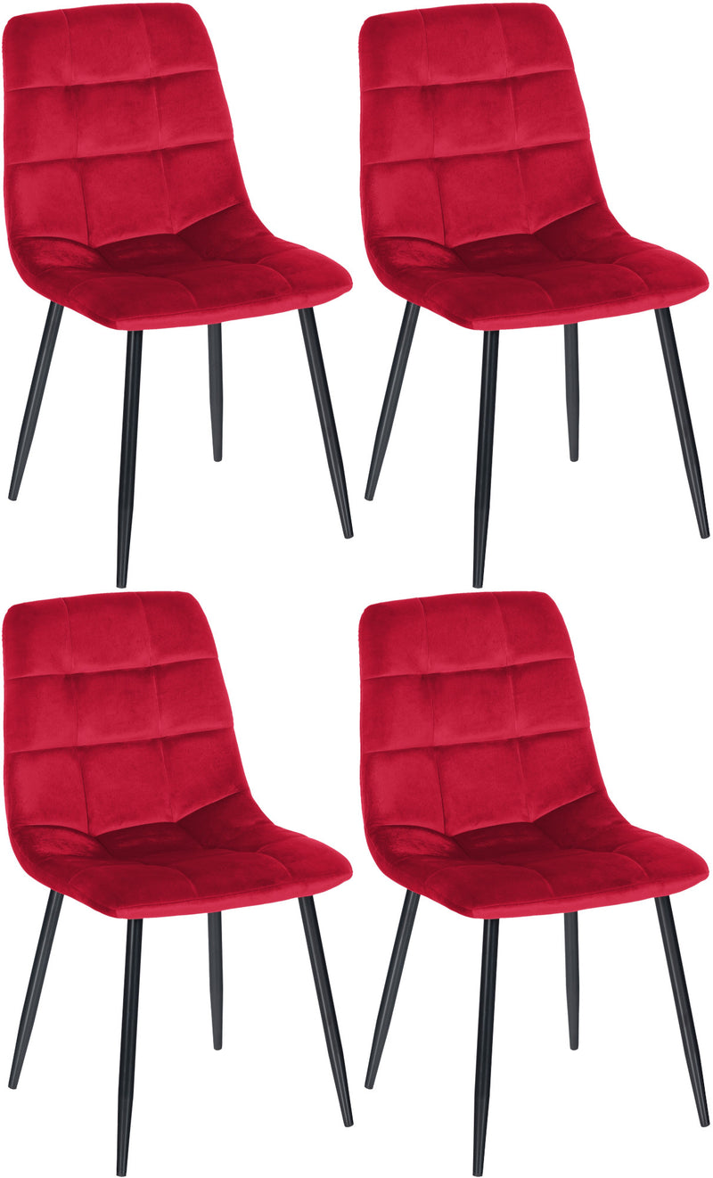 Set van 4 Tilde eetkamerstoelen