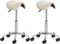 Set of 2 work stools Reno faux leather