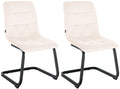 Set of 2 Vermont velvet dining chairs