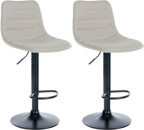 Set of 2 bar stools Lex fabric