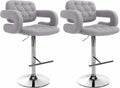 Set of 2 bar stools Dublin fabric