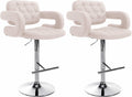 Set of 2 bar stools Dublin fabric