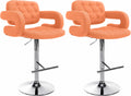 Set of 2 bar stools Dublin fabric