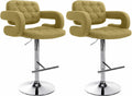 Set of 2 bar stools Dublin fabric