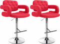 Set of 2 bar stools Dublin fabric