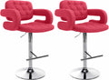 Set of 2 bar stools Dublin fabric