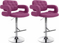 Set of 2 bar stools Dublin fabric