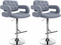 Set of 2 bar stools Dublin fabric