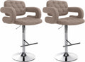 Set of 2 bar stools Dublin fabric