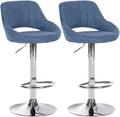 Set of 2 bar stools Milet fabric