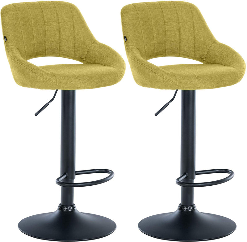 Set of 2 bar stools Milet fabric