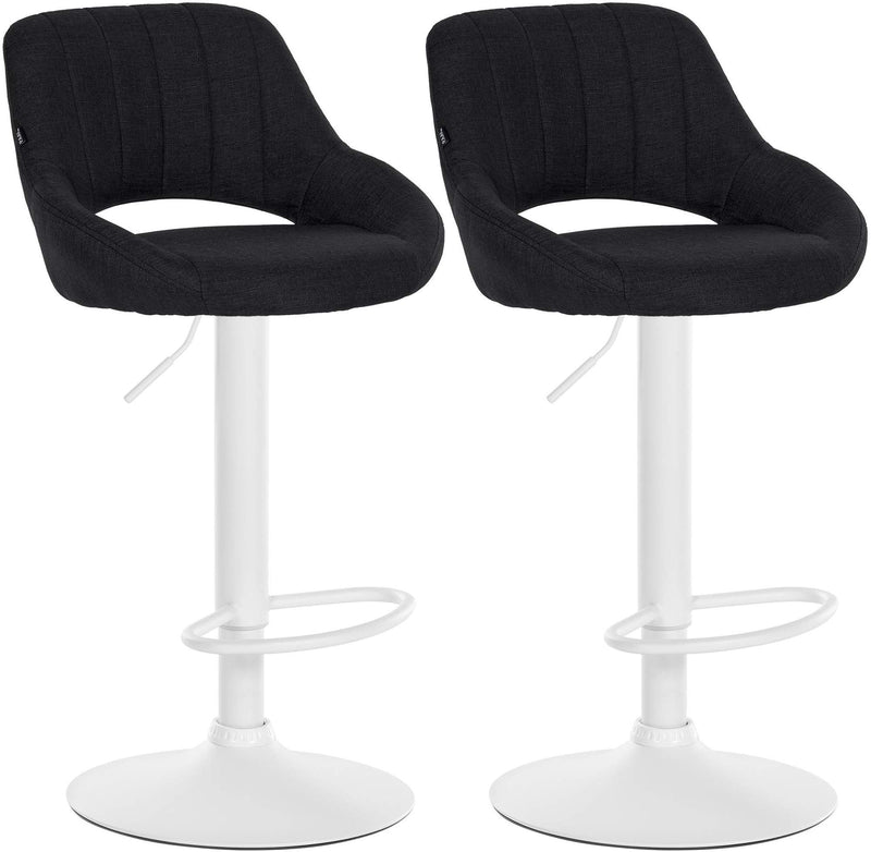 Set of 2 bar stools Milet fabric