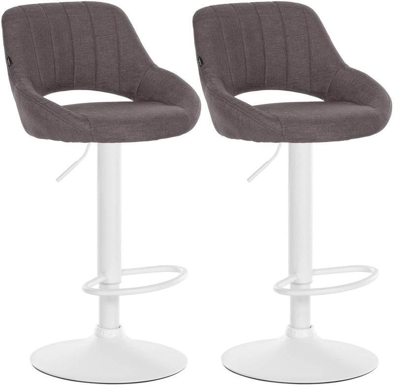 Set of 2 bar stools Milet fabric