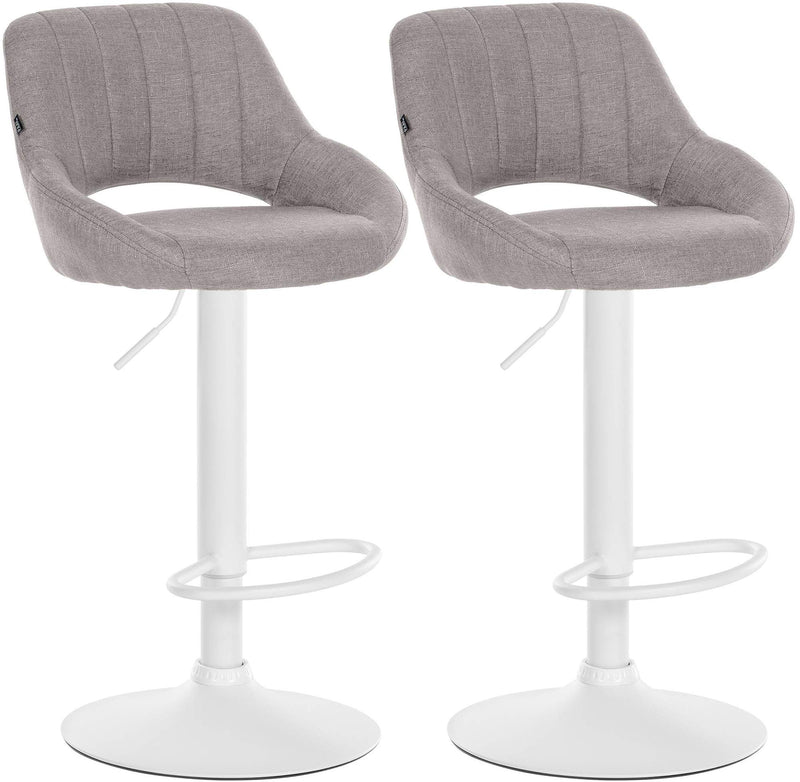 Set of 2 bar stools Milet fabric