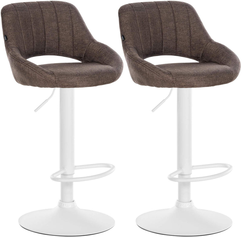 Set of 2 bar stools Milet fabric