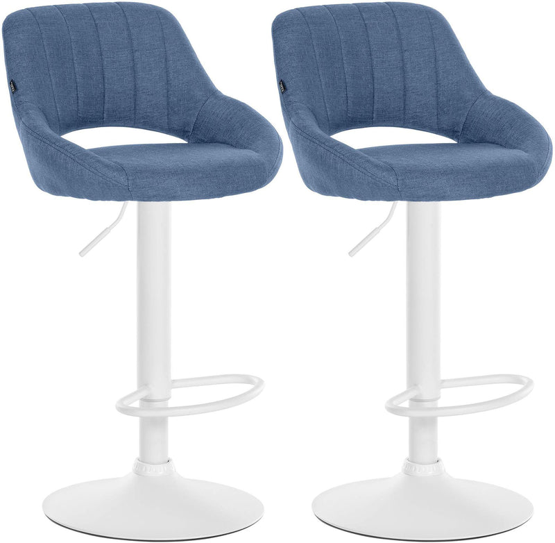 Set of 2 bar stools Milet fabric