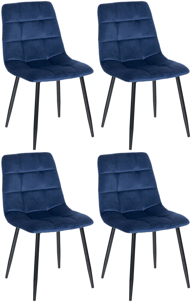 Set of 4 Tilde dining chairs