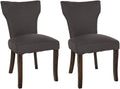 Set of 2 dining chairs Zadar fabric