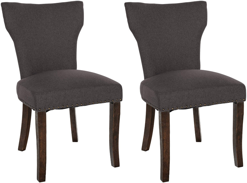 Set of 2 dining chairs Zadar fabric