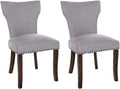 Set of 2 dining chairs Zadar fabric