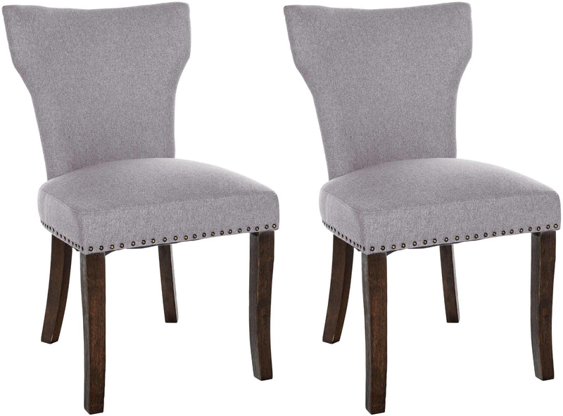 Set of 2 dining chairs Zadar fabric