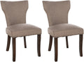 Set of 2 dining chairs Zadar fabric