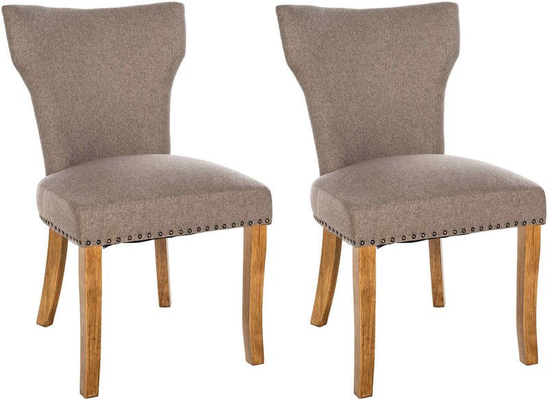 Set of 2 dining chairs Zadar fabric