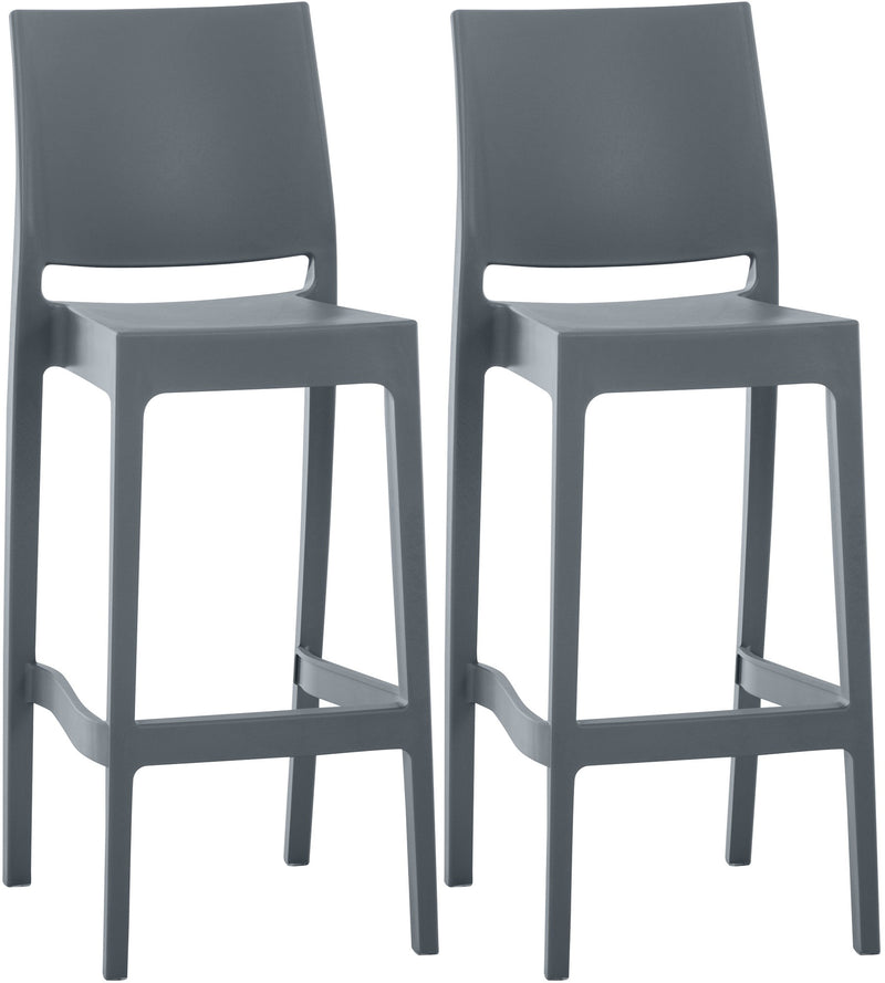 Set of 2 bar stools Maya plastic