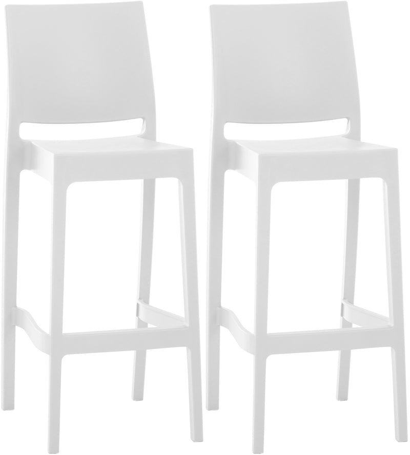 Set of 2 bar stools Maya plastic