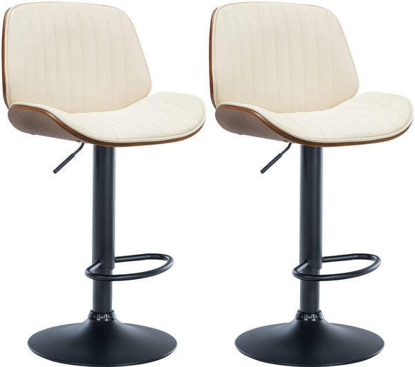 Set of 2 bar stools Nova imitation leather