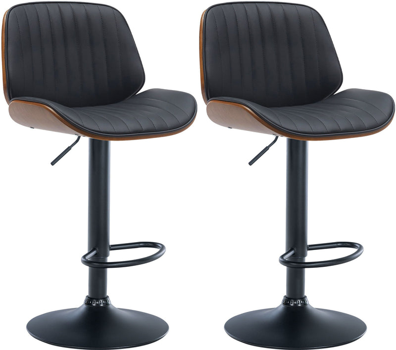 Set of 2 bar stools Nova imitation leather