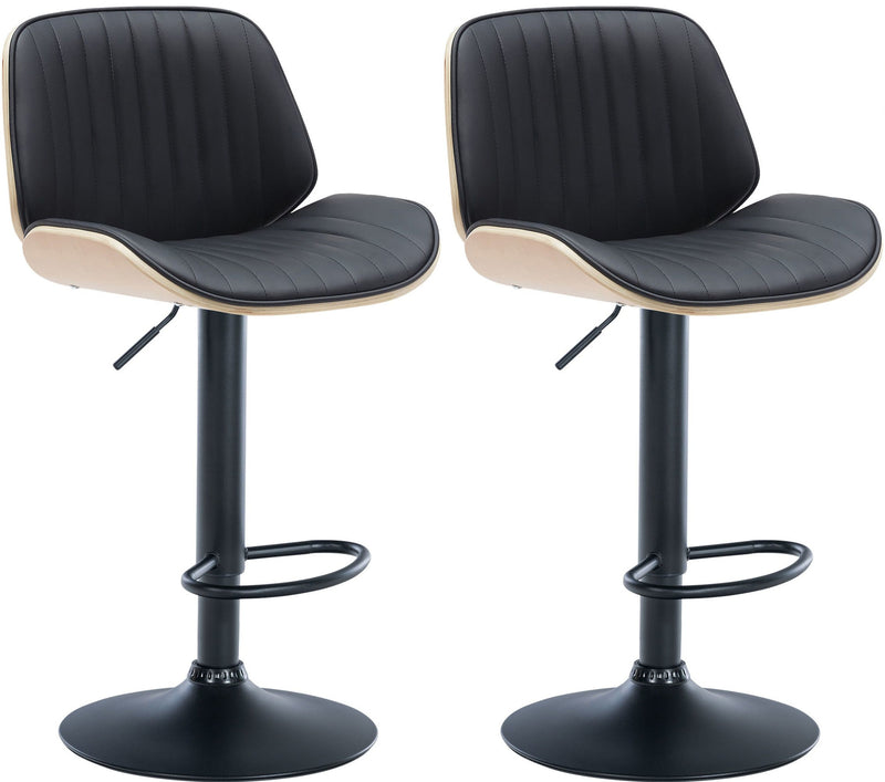 Set of 2 bar stools Nova imitation leather