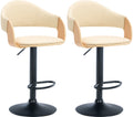 Set of 2 bar stools Nilse imitation leather