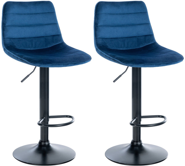 Set of 2 bar stools Lex velvet