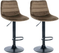 Set of 2 bar stools Lex velvet