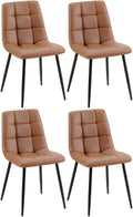 Set of 4 dining chairs Antibes faux leather