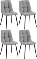 Set of 4 dining chairs Antibes faux leather