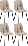 Set of 4 dining chairs Antibes faux leather