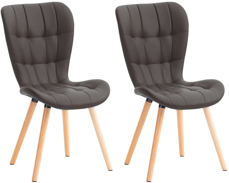 Set van 2 Elda eetkamerstoelen