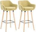 Set of 2 bar stools Grant with fabric cover