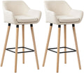 Set of 2 bar stools Grant with fabric cover