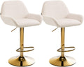 2er Set Barhocker Braga Gold Samt